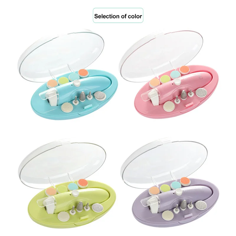 

1 Set Electric Baby Nail Polisher Electric Blue Powder On Nail Clippers Newborn Baby Manicure Set Baby Care Perfect Baby Gifts