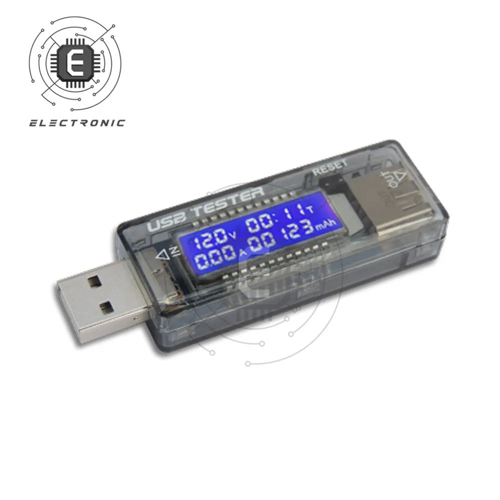 

USB LCD Digital Display Current Voltage Capacity Tester Voltmeter Ammeter Charger Capacity Tester Mobile Power Battery Tester