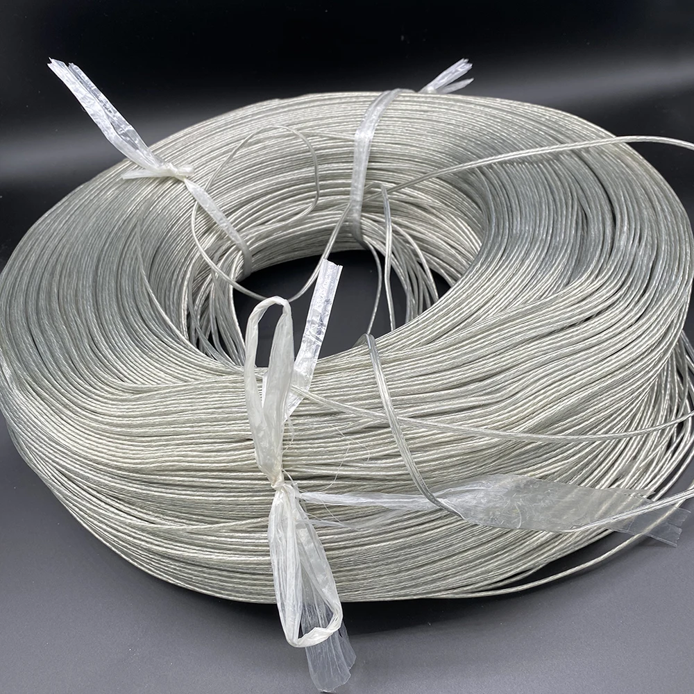 22 AWG RVH 2pin прозрачный двойной серебристый кабель параллельный провод светящаяся