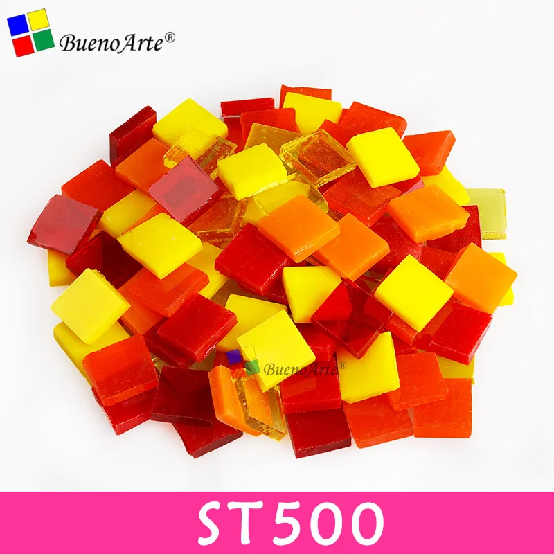 ST500 200 г/270 шт 10X10 мм 3/8 дюйма микс витражные полосы, мозаичные хобби, DIY Поставщик материалов, Мини Свободные Стеклянные детали Тиффани - Цвет: ST500