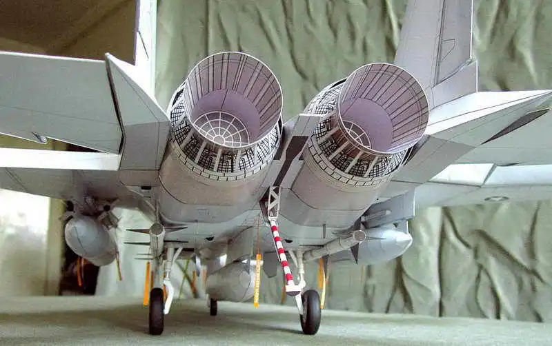 1:32 60 см США F 15 истребитель Eagle воздушные войска самолеты DIY 3D бумажная карточка
