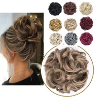 1pc 75grams synthetic hair bun more thick and fluffy messy scrunchies elastic chignon natural looking updo