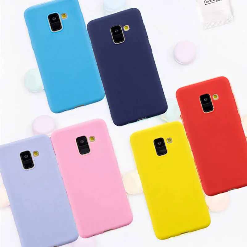 Роскошный мягкий ТПУ чехол карамельных цветов для Samsung Galaxy S9 S8 S7 Edge Plus J3 J4 J5 J6 J7 A3 A5