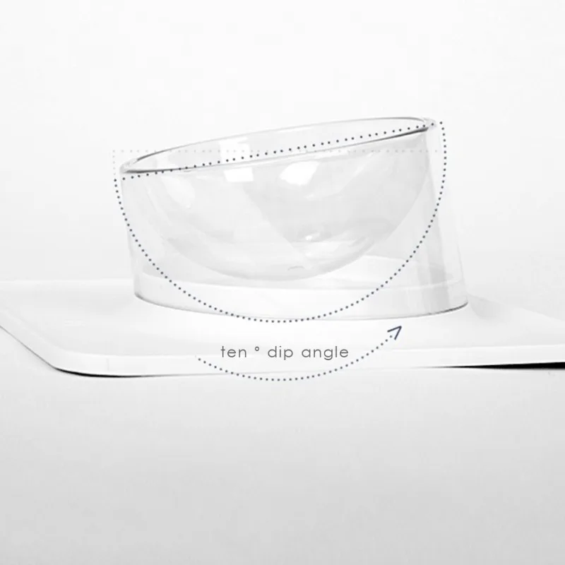 

Cat Dog Bowl 10 Degrees Tilted Cat Bowl Safeguard Neck Puppy Cats Feeder Non-slip Pet Bowl Pet Product dog Bowl*