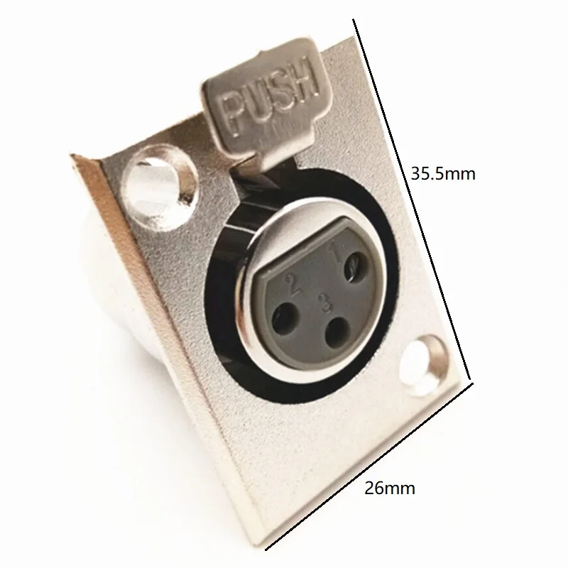 10 шт. Металлические Гнезда для микрофона|Соединители| |