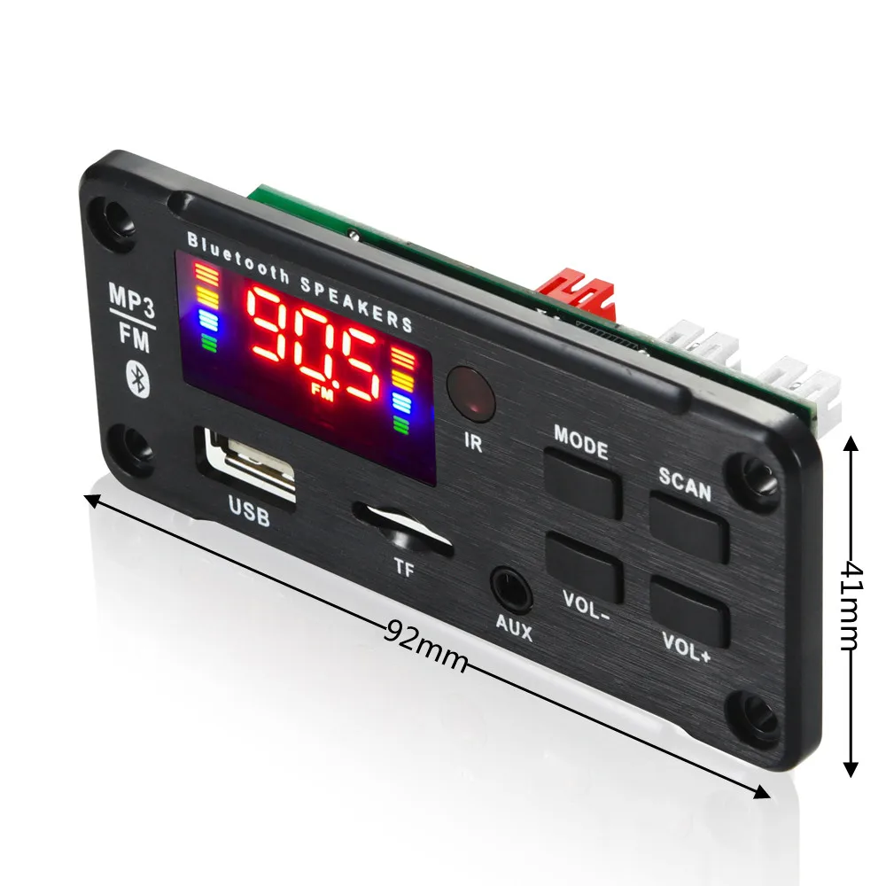 DC 12 В большой экран 50 Вт усилитель MP3 WMA декодер плата Bluetooth 5 0 USB FM AUX 3 мм TF радио