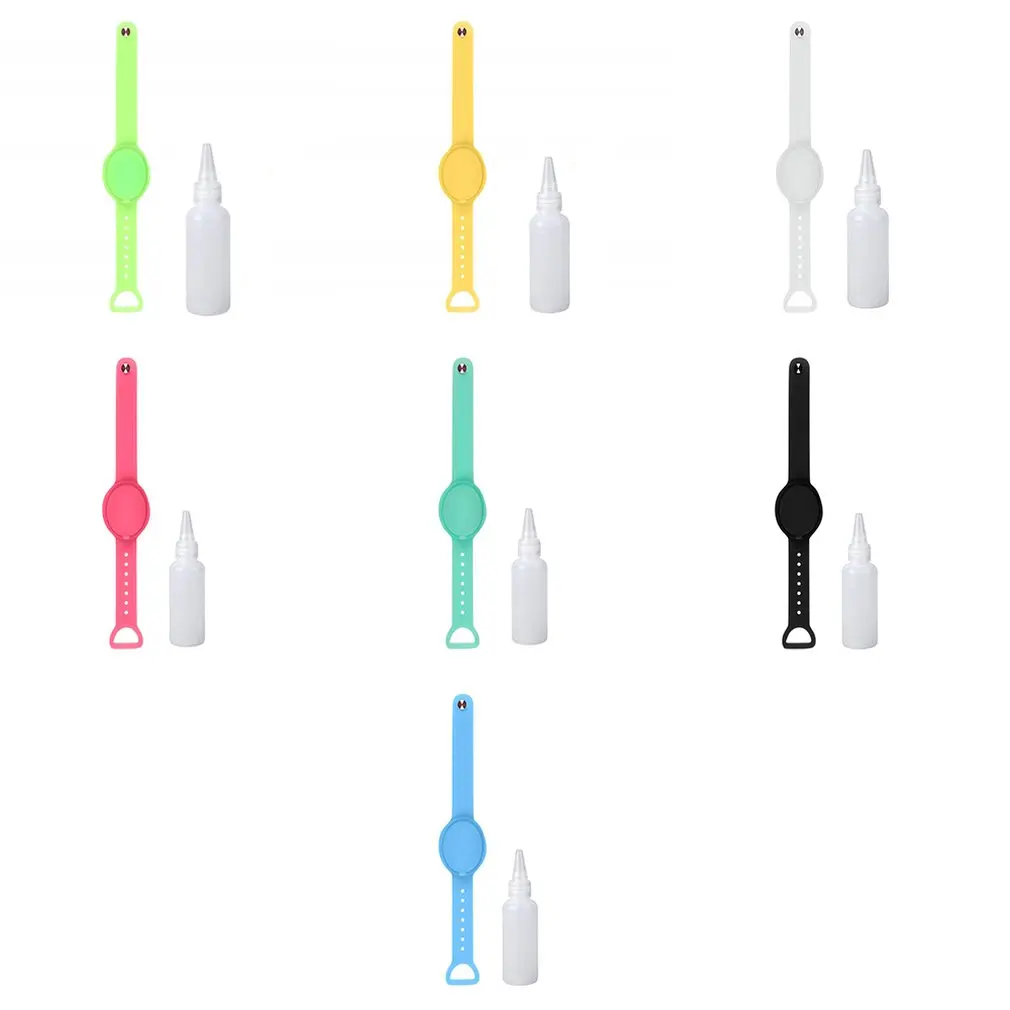 

Liquid Wristband Hand Dispenser Silicone Refillable Wristband Easy To Clean Your Hand Or Body By Lightly Press