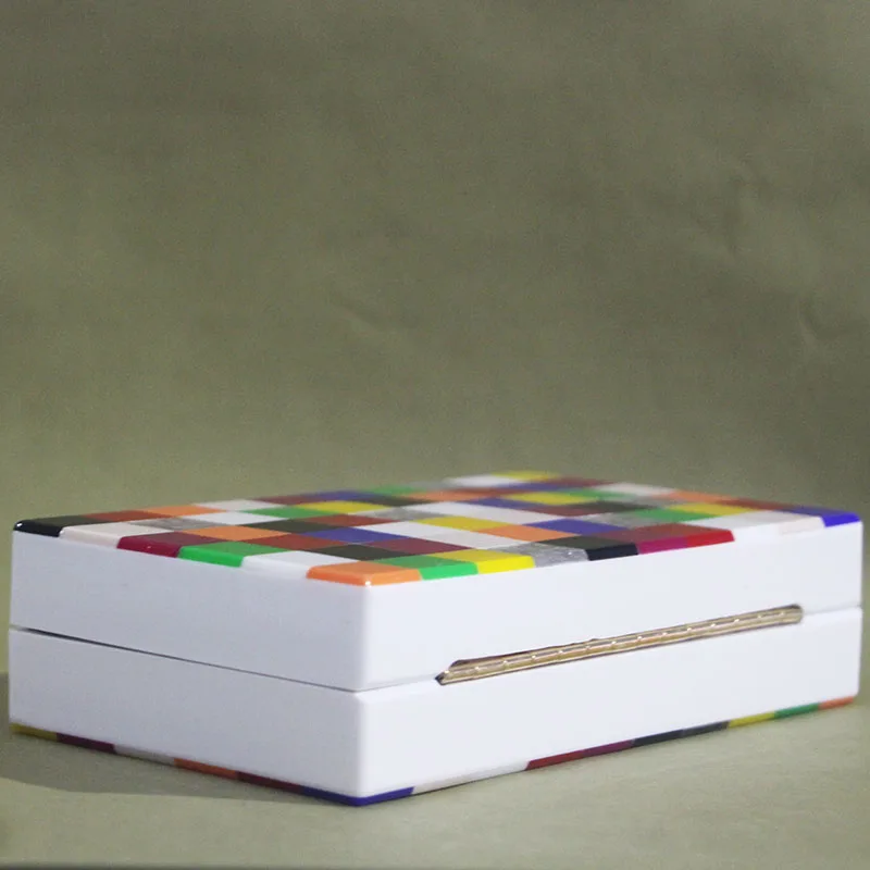 Красочные маленькие квадраты стильная акриловая коробка клатчи кошелек женский