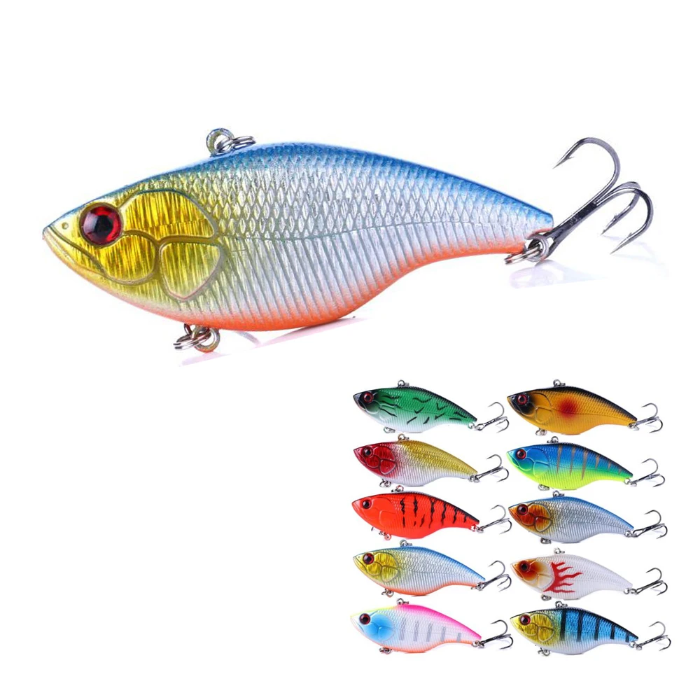 

1 шт. 7,5 см 18 г погремушка Тонущая приманка ВИБ искусственный воблер бесшумный кренкбейт с плавным звуком для ловли окуня щуки приманка для р...