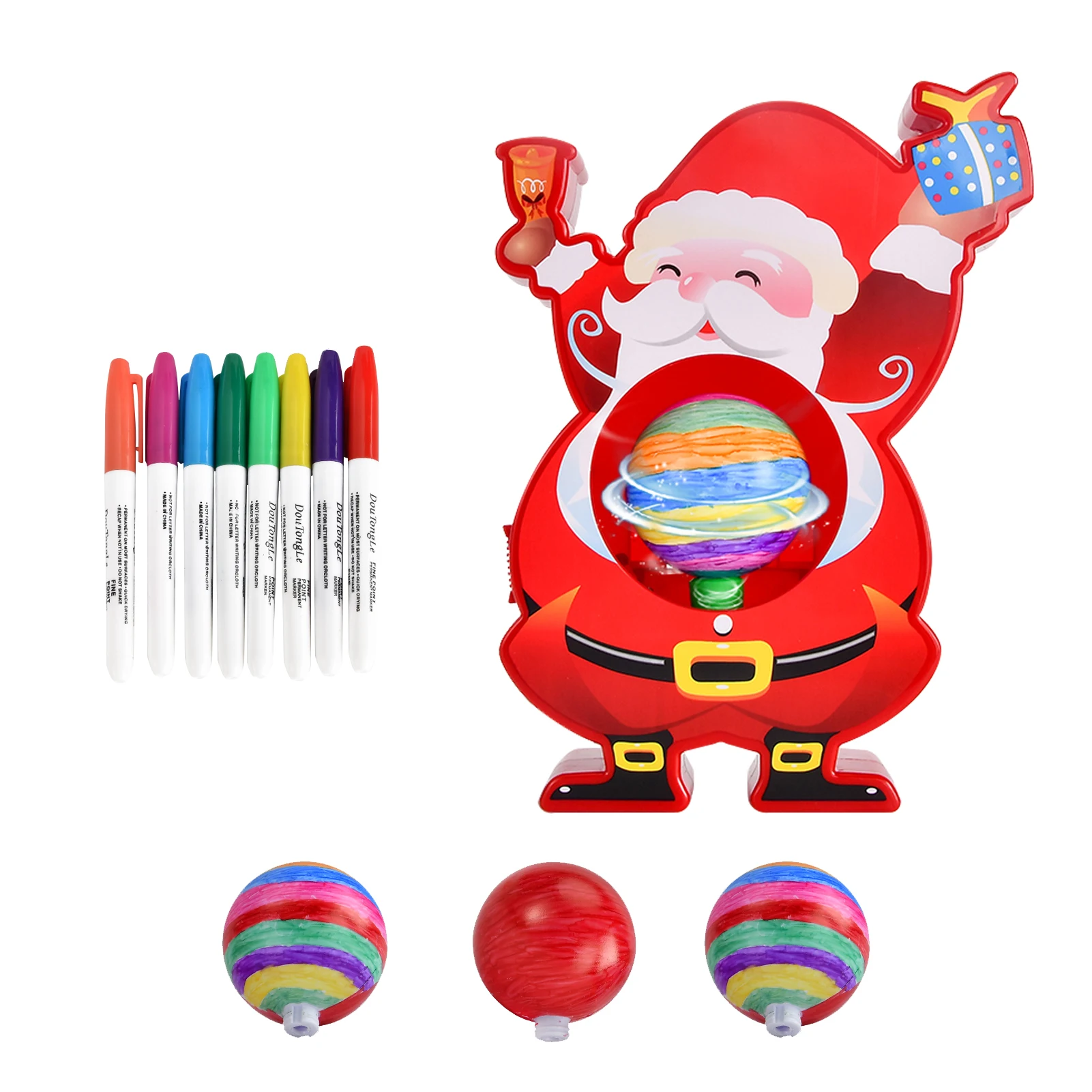 

Christmas Egg Decorating Kit DIY Decorations Coloring Set Personal Handmade Craft Children Play Toy Perfect Gift For Kids