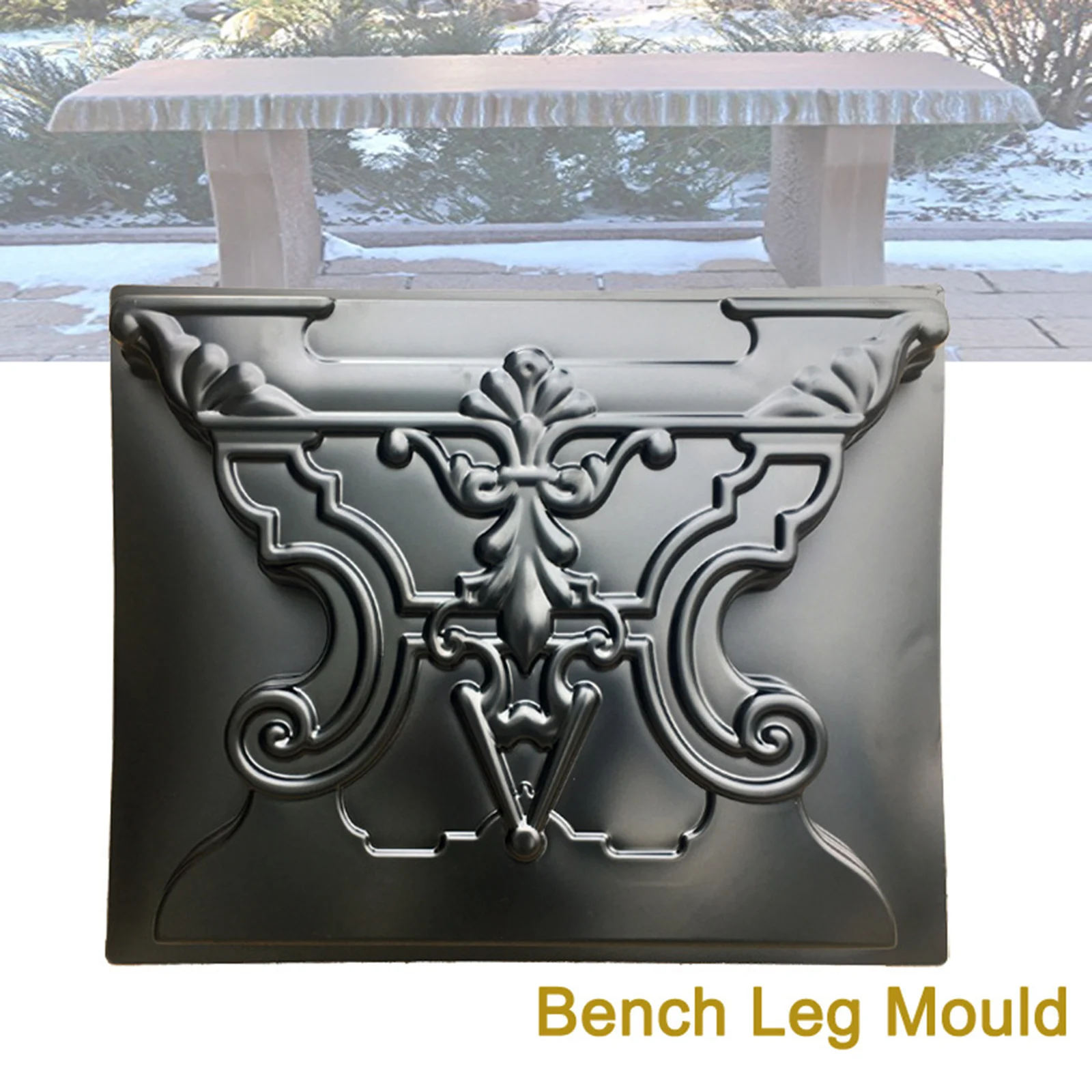 

Garden Simulation Stone Chair Bench Leg Mold Plastic Cement Concrete Paving Mould Outdoor Decoration