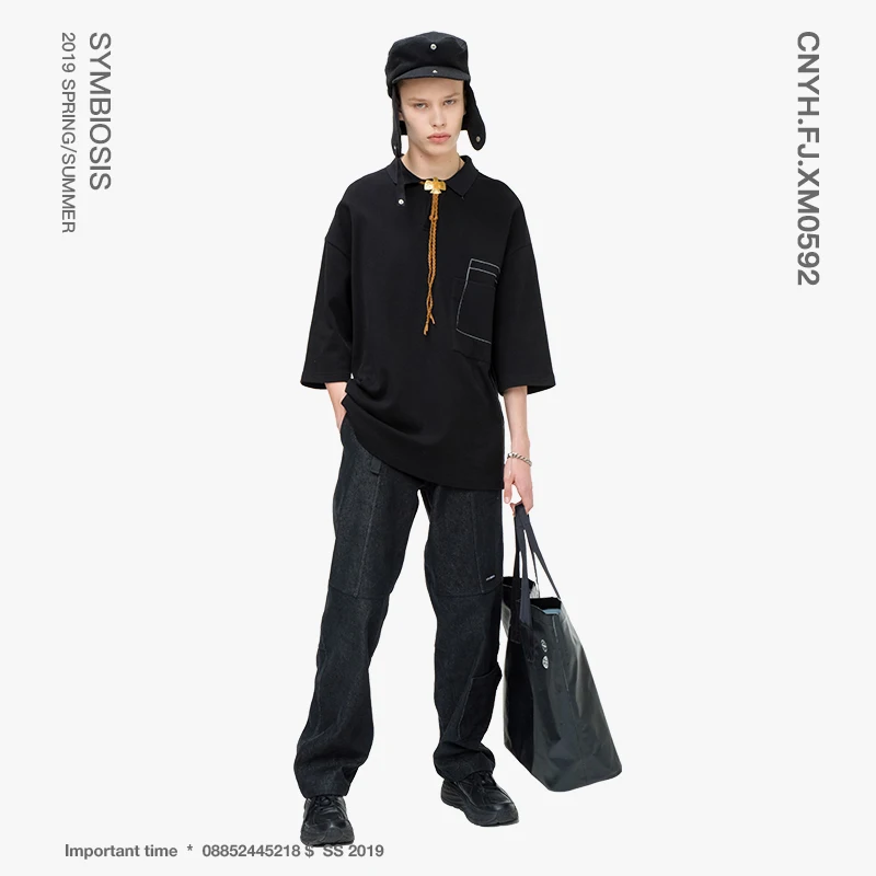 VIISHOW 2019 летние рубашки поло мужчин бренд квадратный воротник с коротким рукавом