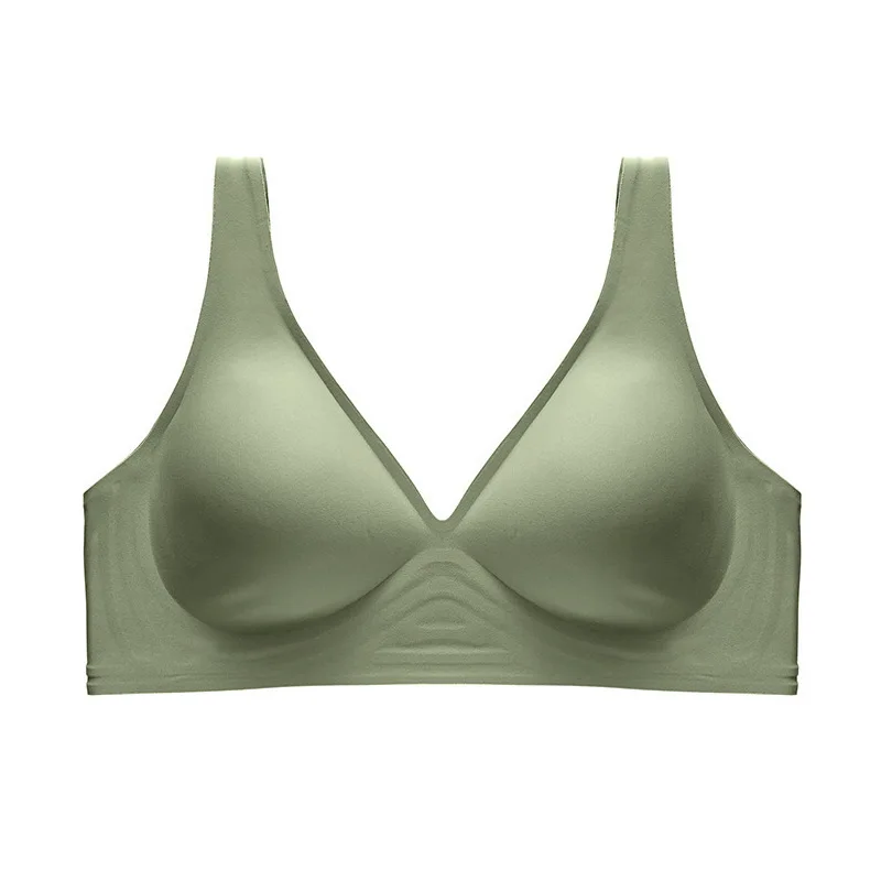 

Seamless Bra Wire Free Bra Sexy Triangle Brassiere Soft Women's Push Up Underwear Feminina Small Breast Adjusts Female A B C Cup