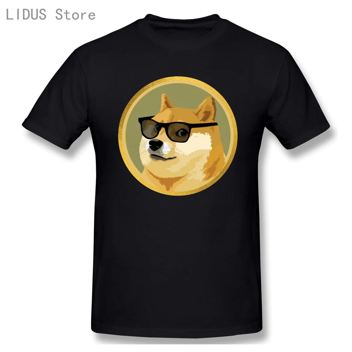 Мужская одежда Dogecoin футболка Doge Coin модная с коротким рукавом футболка|Мужские