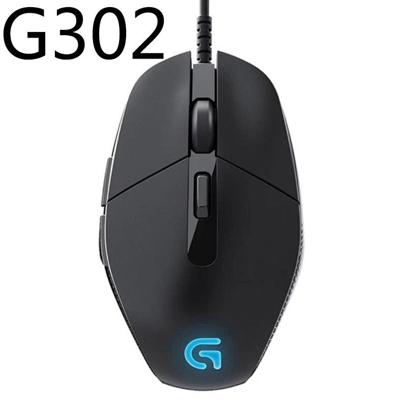 Logitech G502/M90/G102/G403/G402/G302/G90/MX518/G300S Hero программируемая игровая мышь 16000 dpi RGB игровая офисная мышь для ПК - Цвет: G302