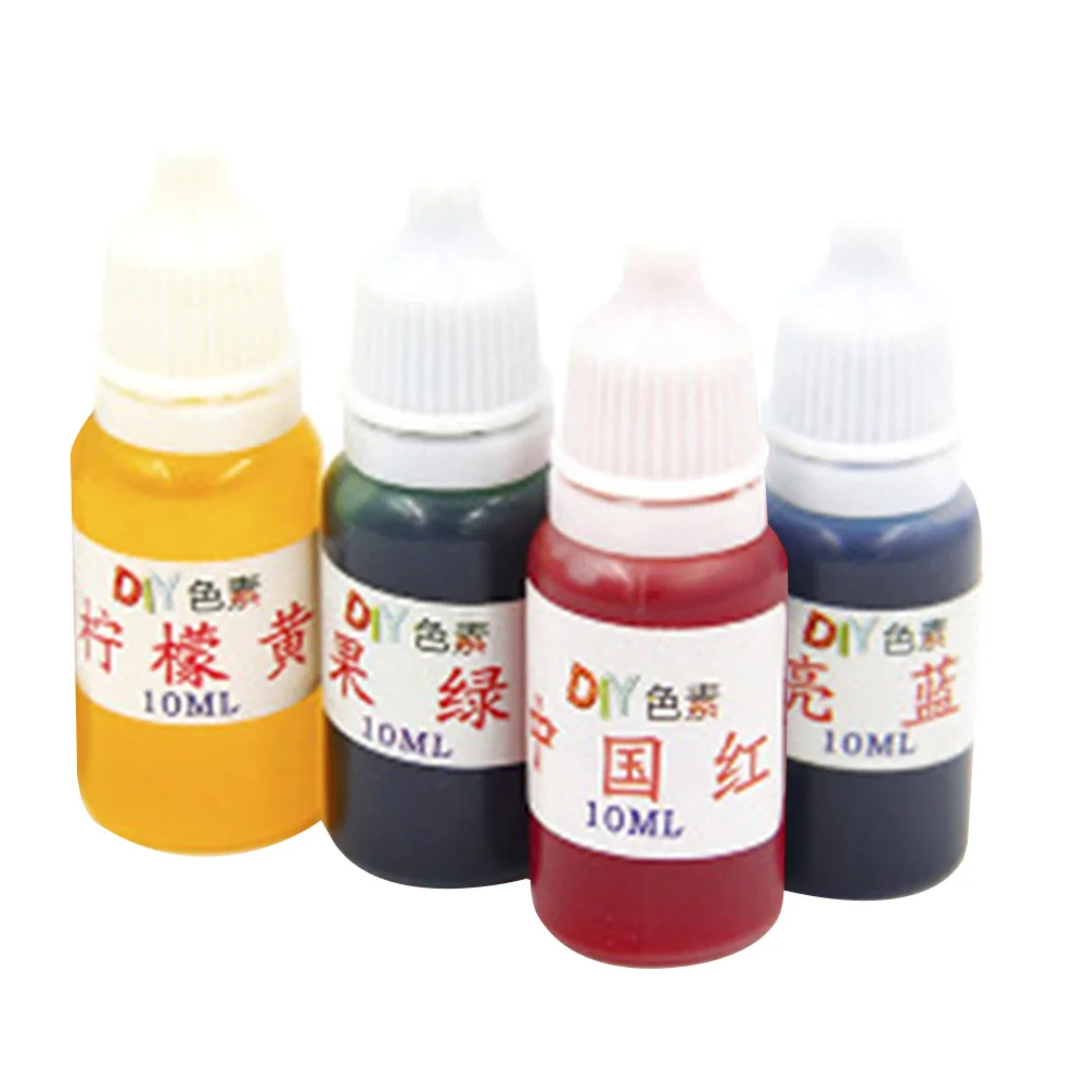 Краситель для мыла из эпоксидной смолы 4 шт. жидкий пигмент художественного