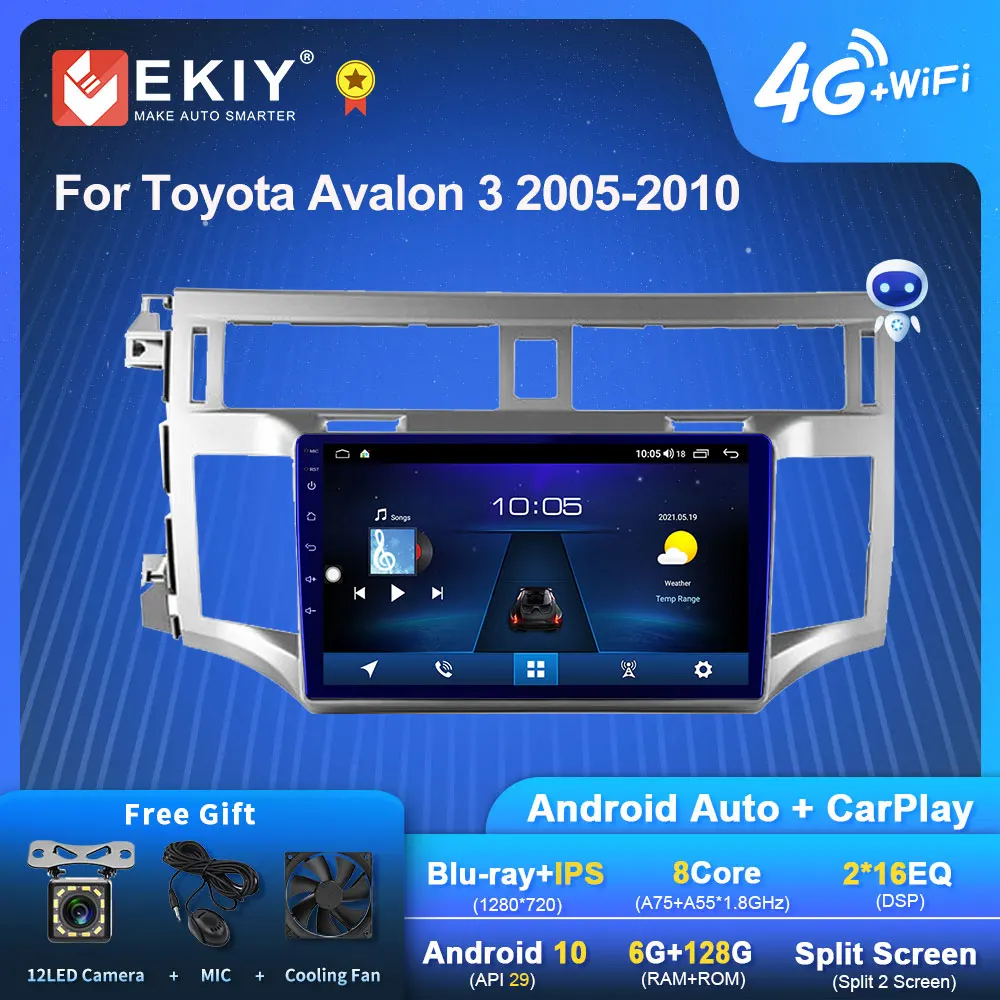 

EKIY S7T Android 10 Car Radio For Toyota Avalon 3 2005-2010 Multimedia Video player Tape Recorder Head Unit GPS Navi Carplay HU