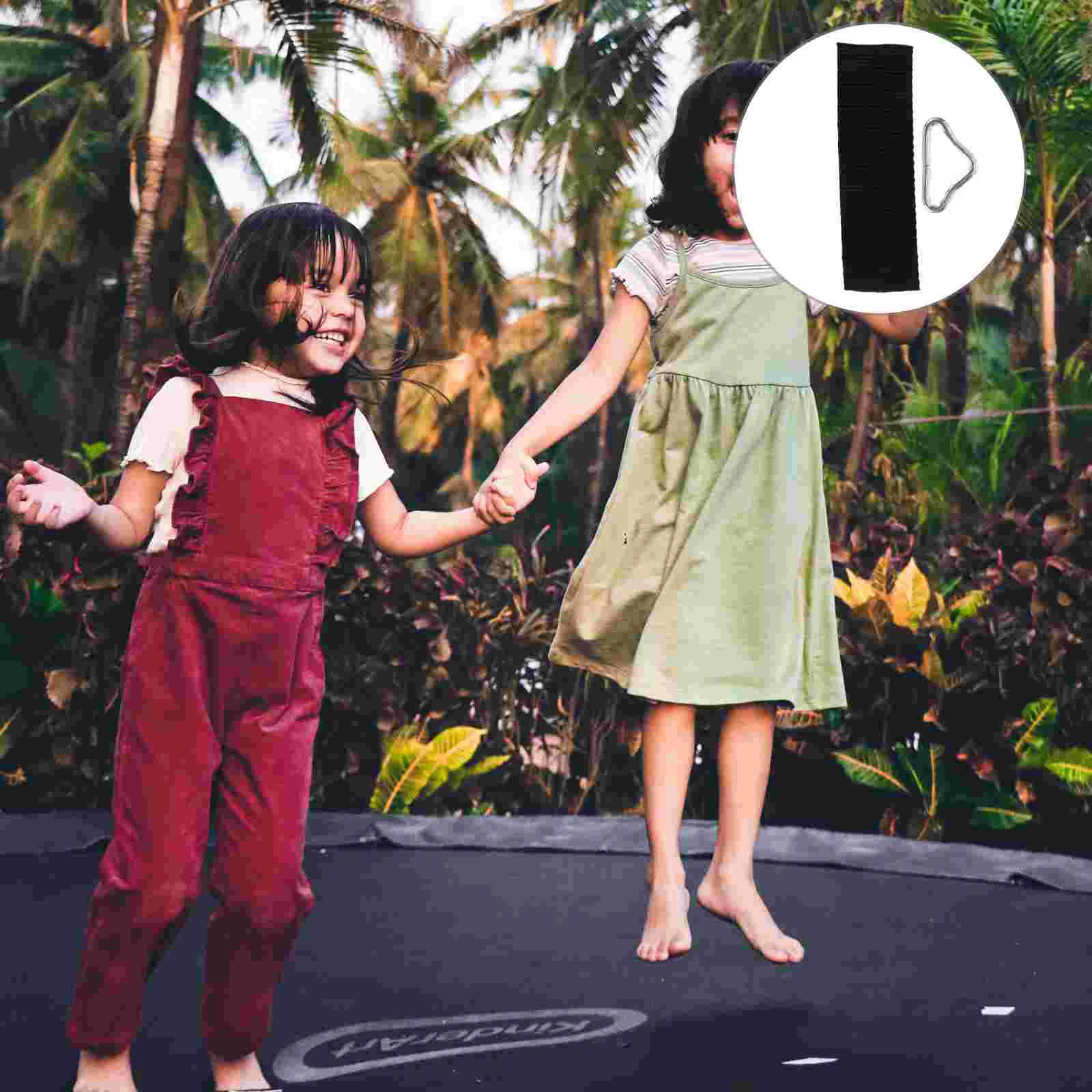 

30 шт. прыгающая кровать с сетчатой тканевой пряжкой треугольное кольцо запасные части