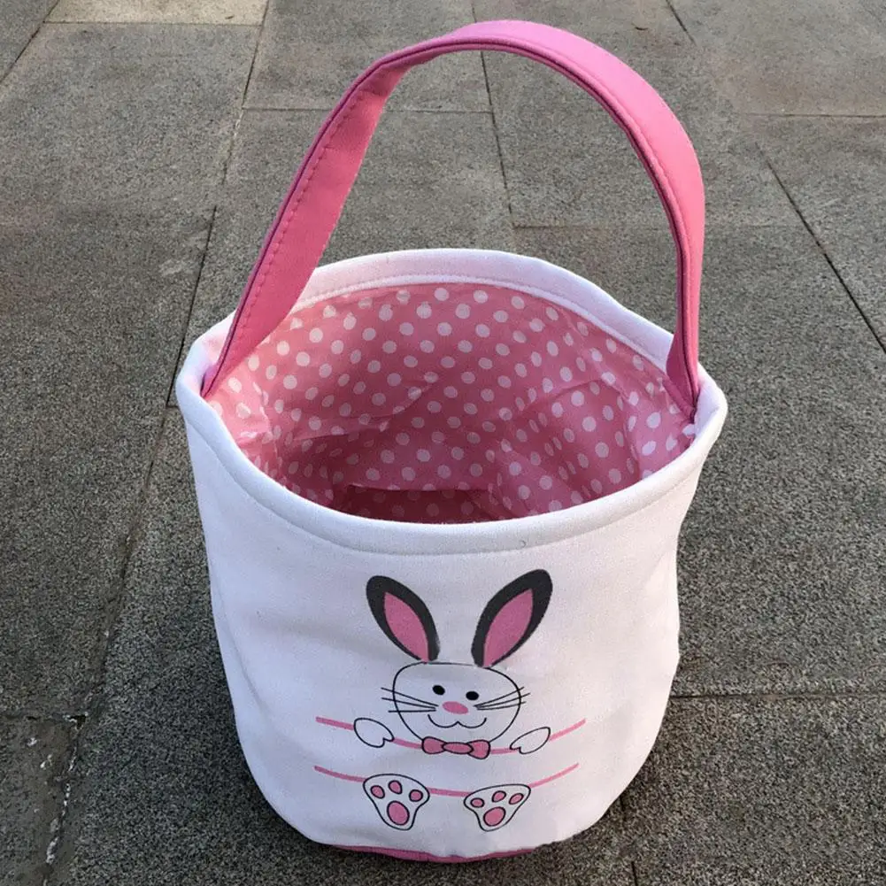

Пасхальный подарок, Холщовая Сумка-мешок с милым рисунком кролика, сумка, корзина для девочек и мальчиков