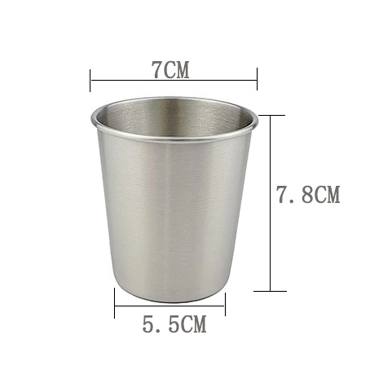 Набор стаканов из нержавеющей стали чашка для питья вина пива кофе виски молока