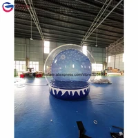 free shipping customized snow globe inflatable bounce house inflatable christmas inflatable snow globe for advertising