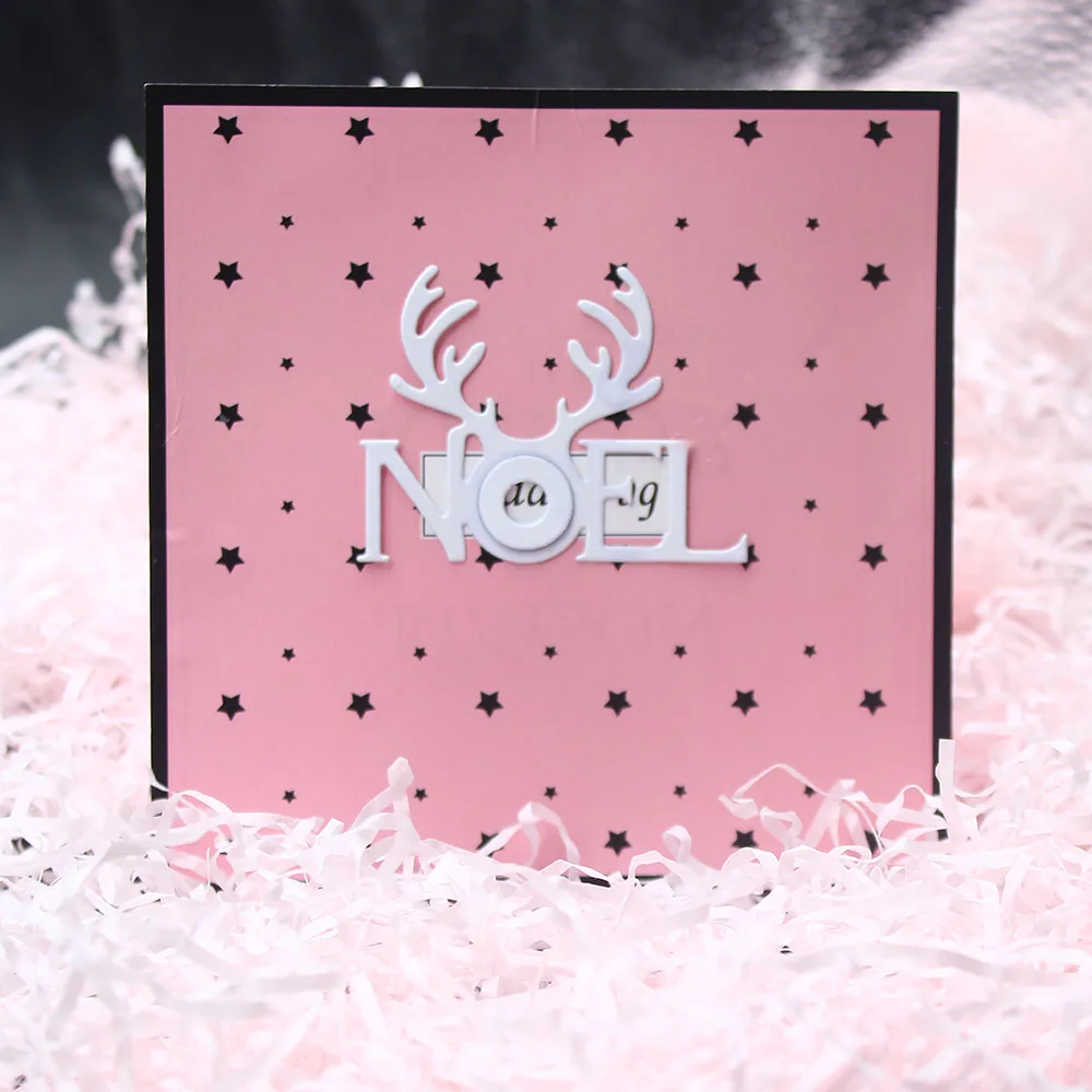 Металлические Вырубные штампы горы лось сосна трава рамка тиснение трафарет для