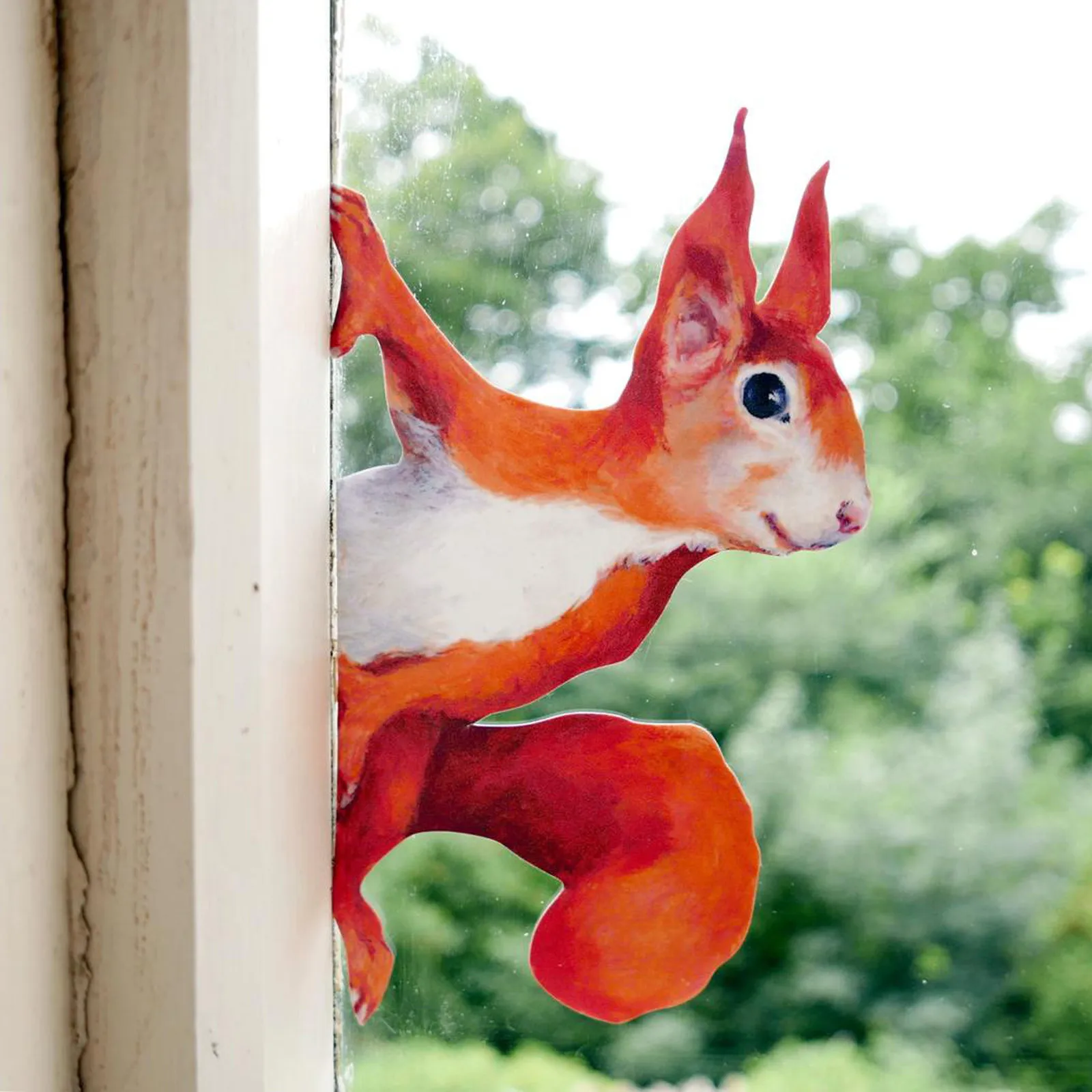 1/3/5 шт. наклейка на окно s Peeping Squirrel стену с милым рисунком животного стикер лес для
