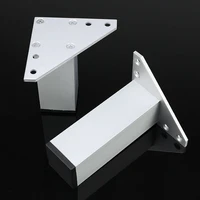 4PCS Set Square Tube Adjustable Aluminum Alloy Furniture Legs for Heightening Sofa Kitchen Cabinet Table Furniture accessory