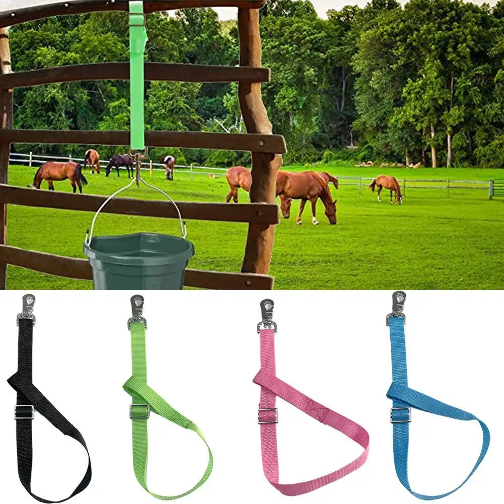 Adjustable Nylon Water Bucket Strap Outdoor Feeders Hanging Belts For Outside Pastures Hay Nets Buckets |