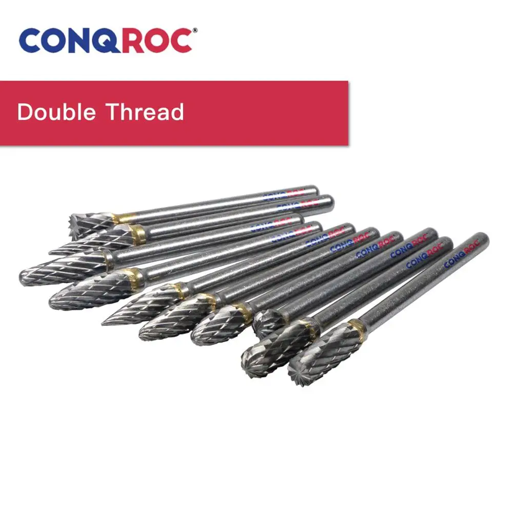 Набор твердосплавных заусенцев для гравировки диаметр 5 мм хвостовик 3 1/8 дюйма 10