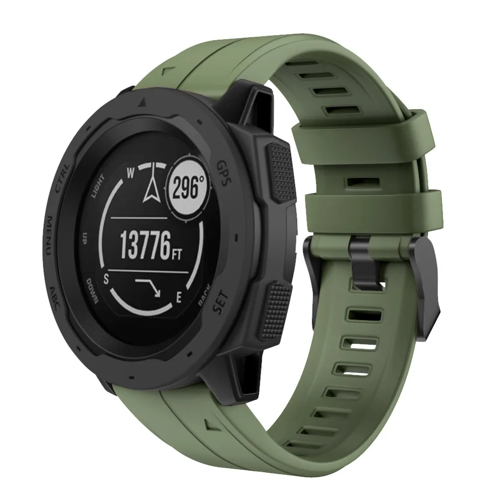 Quick Release Easy Fit силиконовый сменный ремешок для часов Garmin Instinct спортивный красочный