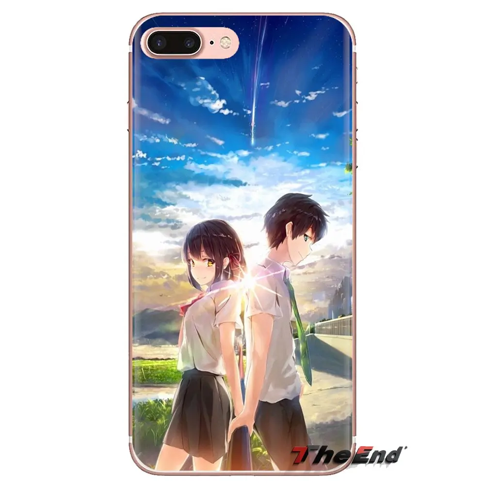 Ваше имя аниме Coque для huawei G7 G8 P7 P8 P9 Lite Honor 4C 5X 5C 6X Коврики 7 8 9 Y3 Y5 Y6 II 2 Pro 2017 мягкие