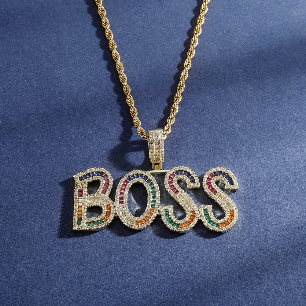 

Ожерелье с кулоном в виде букв из фианита, 5 цветов