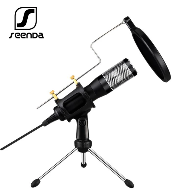 Профессиональный конденсаторный USB микрофон SeenDa для компьютерной конференции