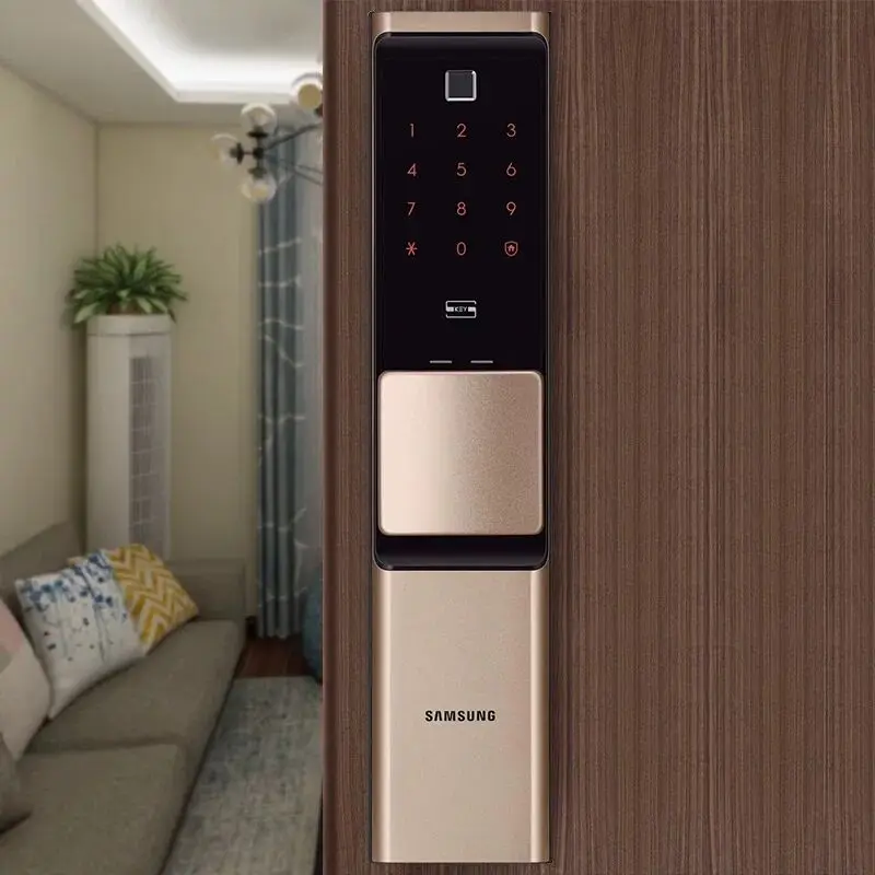 Новинка 2019 цифровой дверной замок SAMSUNG со сканером отпечатков пальцев и