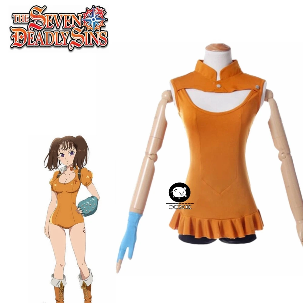 

The Seven Deadly Sins Imashime no Fukkatsu Diane Serpent's Sin of Envy Women Top Shorts Set Cosplay Costume Swimwear Swimsuit