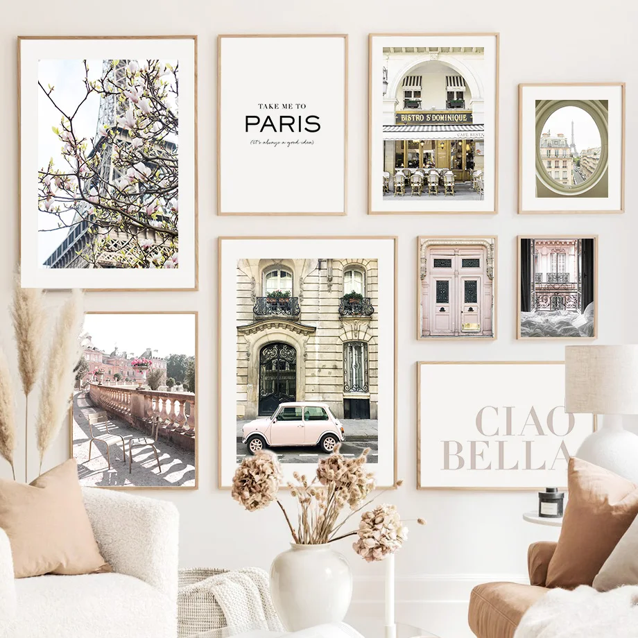 

Картина на холсте, Парижское полотенце, традиционное здание, Классическая картина на стену автомобиля, картины для гостиной, декор в сканди...