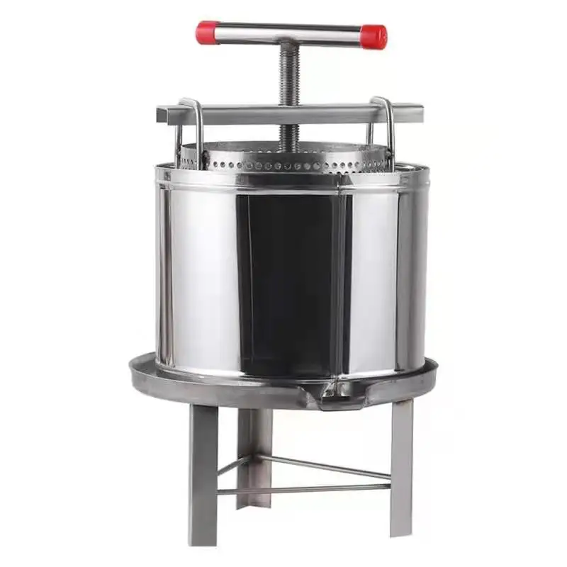 Household Stainless Steel Mesh Honey Press Machine Pull Machine Hydraulic Press Commercial Fruit Grape And Orange Juice Squeezer