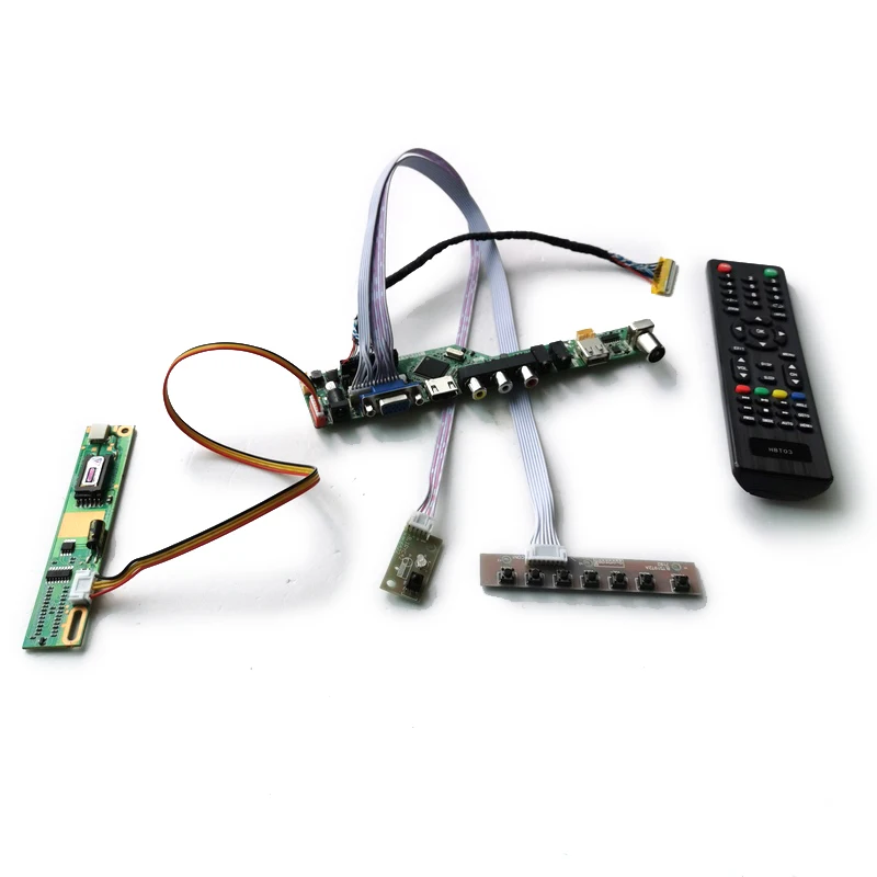 

For LTN141W1/LTN141W3/LTN133AT01/LTN133W1 Screen VGA+AV+USB 1280*800 1CCFL LCD Display Controller Board LVDS 30-Pin DIY Kit