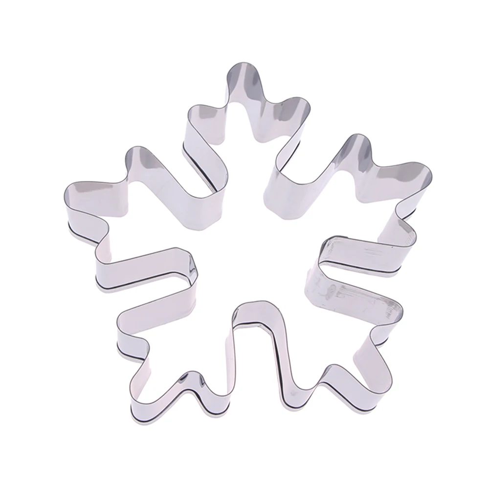 Stainless Steel Christmas Snowflake Cookie Cutters Biscuit Embossing Mold Bread Cake Stamping Decorating Tools | Дом и сад