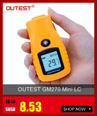GS320 Бесконтактный цифровой лазерный инфракрасный термометр-50~ 360C(-58~ 680F) Температурный пирометр ИК лазерный точечный пистолет