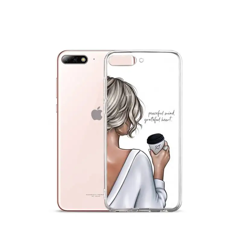

Girl Boss Pink Women power Phone Case Transparent for iPhone Samsung A S 11 12 6 7 8 9 10 20 Pro X XS Max XR Plus lite