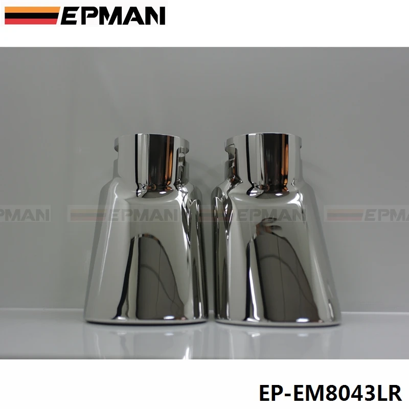 2 Pcs Chrome Stainless Steel Exhaust Muffler Tip For Land Rover 05-12 Range Diesel EP-EM8043LR | Автомобили и мотоциклы