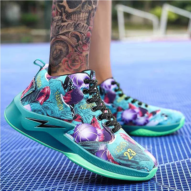 

Men Casual Shoes Fashion Camouflage Men Shoes 2020 Autumn Breathable Comfortable Men Sports Shoes No. 23 Basketball Shoes