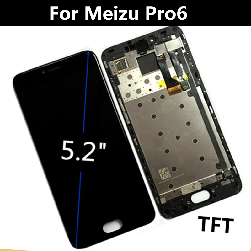 5," для Meizu Pro6 Meizu pro 6 M570M M570C M570Q ЖК-дисплей+ кодирующий преобразователь сенсорного экрана в сборе запасные аксессуары