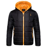 mens parkas jacket solid slim fit waterproof coats autumn winter warm zipper hooded parkas men fashion clothes
