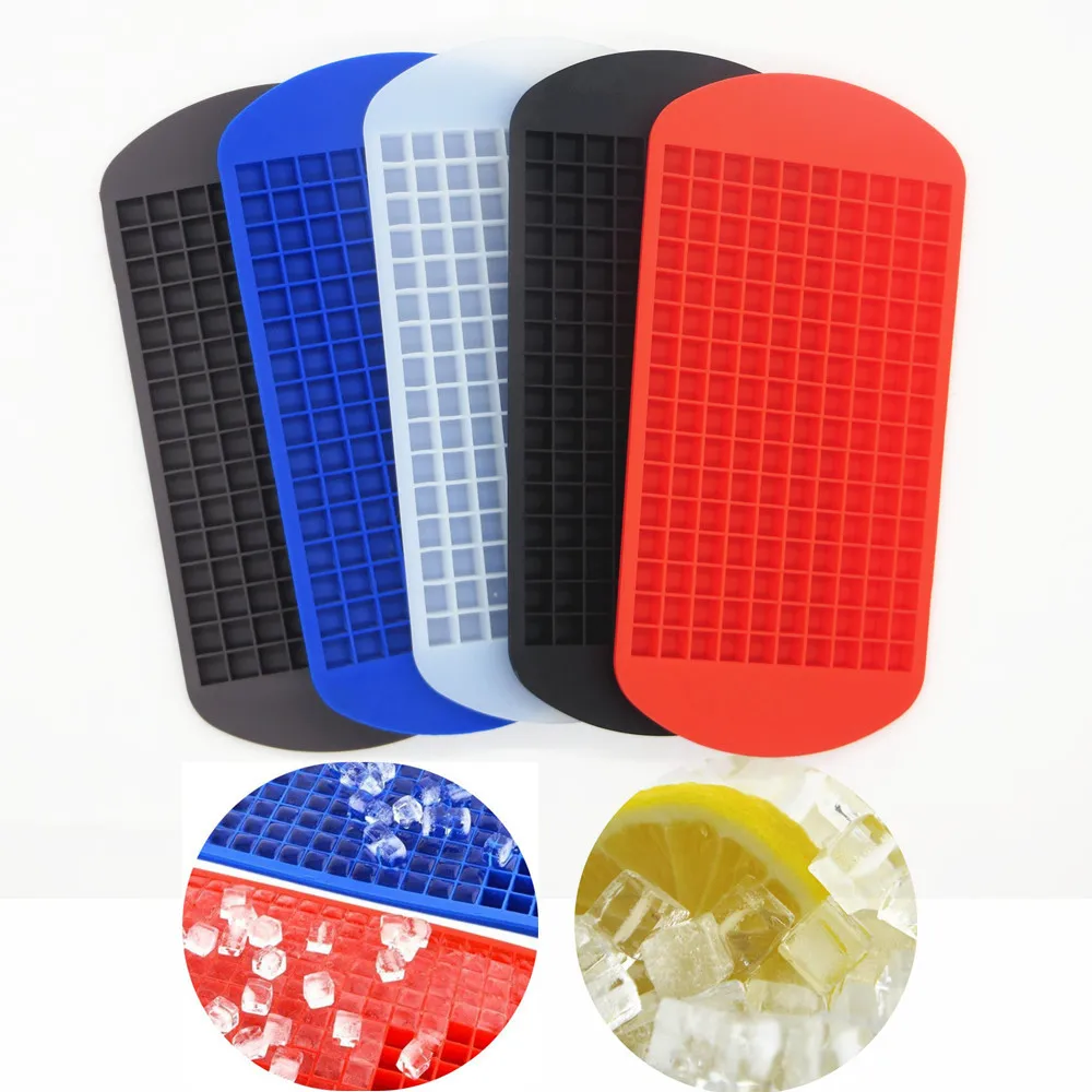 

160 Grid Mini Square Ice Mold For Ice Cream Whiskey Silicone Mold For Baking Cake Pudding DIY Baking Tools For Kitchen Bar Tools