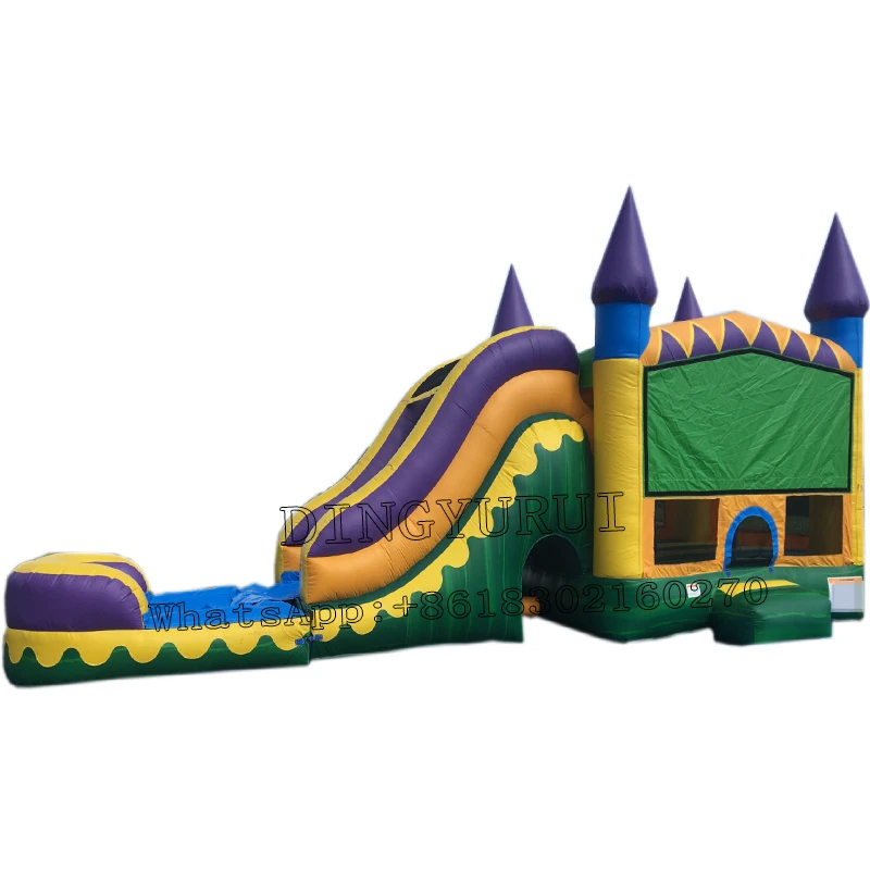 Надувная горка водная комбо замок из ПВХ отскакивание с бассейн для