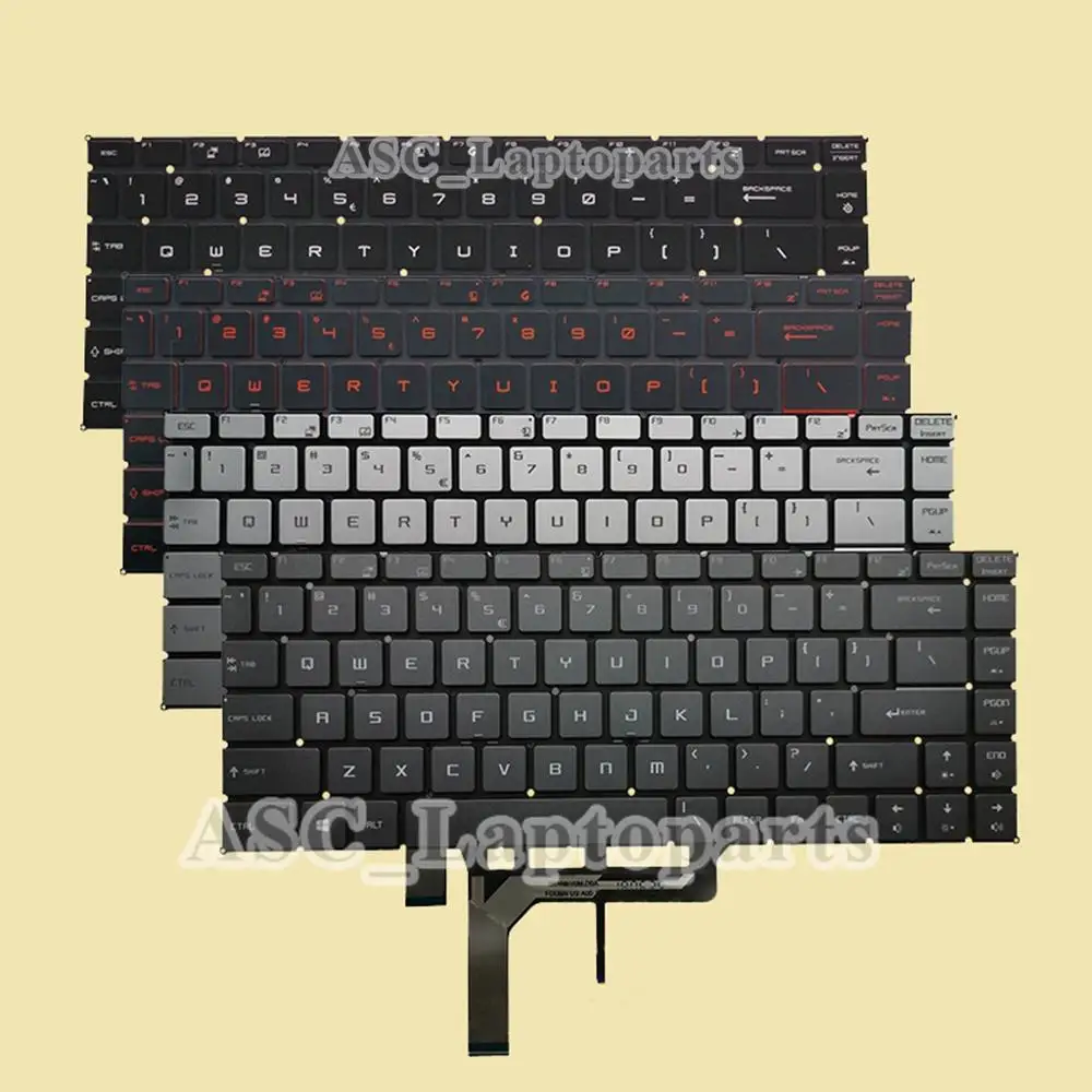 Новая клавиатура US QWERTY для ноутбука MSI GS65 Stealth GS65VR MS 16Q2 с подсветкой|Клавиатуры