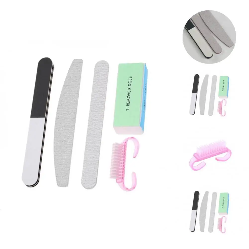 

5Pcs/Set Nail Polishing File Premium Wide Application Professional for Home Nail Sanding File Nail File Kit